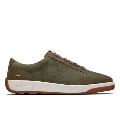 Clarks Hero Air Lace Olive Suede