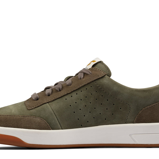 Clarks Hero Air Lace Olive Suede