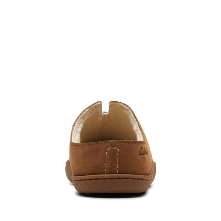 Clarks Home Mule Tan Suede