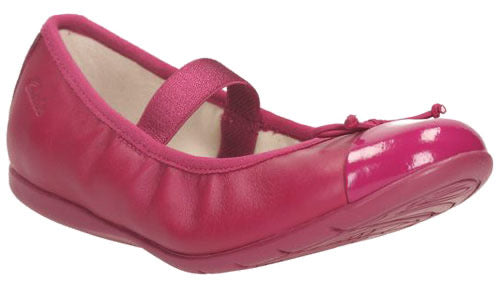Clarks Dance Puff Inf Berry Leather