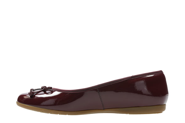 Clarks Jesse Shine Red Patent Leather
