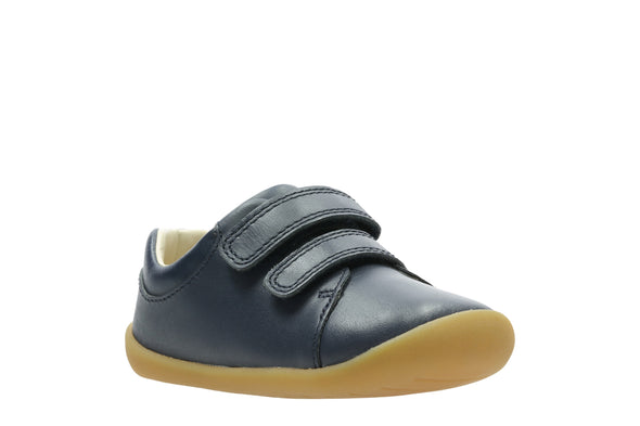 Clarks Roamer Craft Toddler Navy Leather - Extra Wide Fit