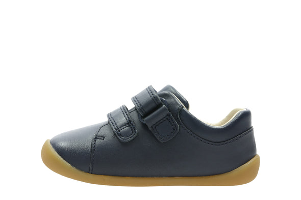Clarks Roamer Craft Toddler Navy Leather - Extra Wide Fit