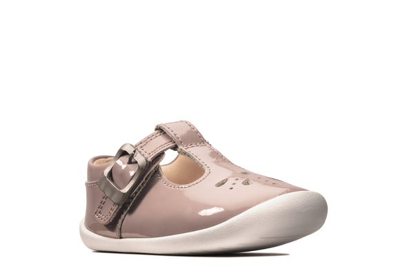 Clarks Roamer Star Toddler Pink Pat - Extra Wide Fit