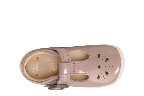 Clarks Roamer Star Toddler Pink Pat - Extra Wide Fit