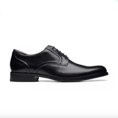 Clarks CraftArlo Lace Black Leather - Standard Fit