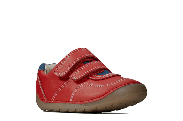 Clarks Tiny Dusk Toddler Red Leather