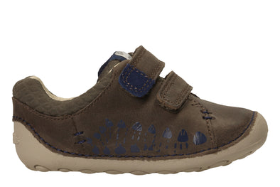 Clarks Tiny Trail Brown Leather