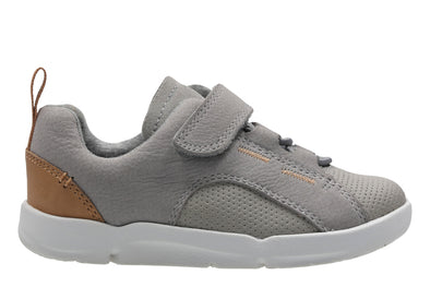 Clarks Tri Leap. Grey Leather
