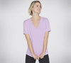 Skechers WTO80 Go Dri Serene V-Neck Tee Lavender