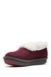 Clarks Step Flow Low Maroon Textile