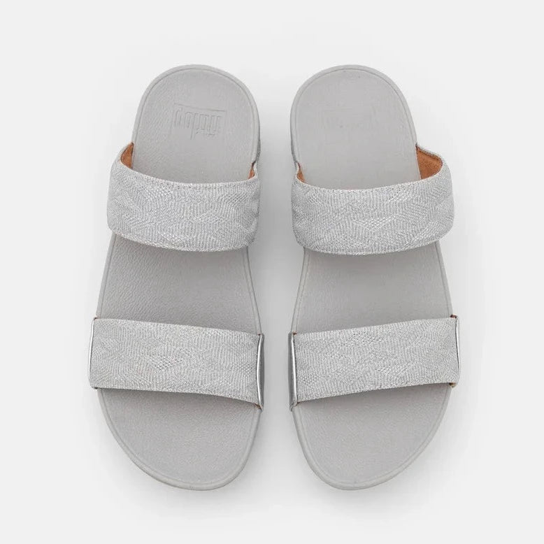 Fitflop lottie 2025 glitzy silver