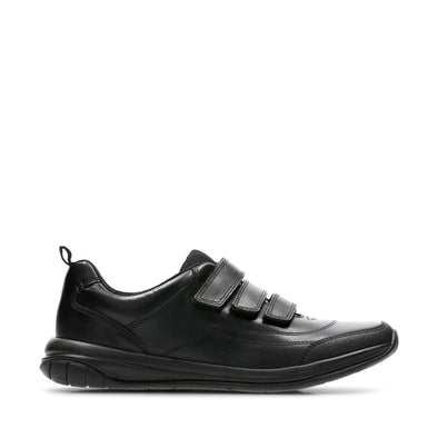 Clarks Hula Thrill Youth Black Leather