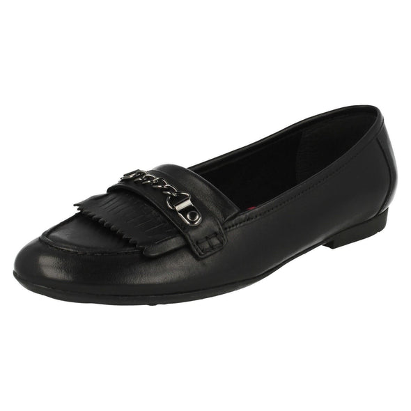 Clarks No Trouble Black Leather